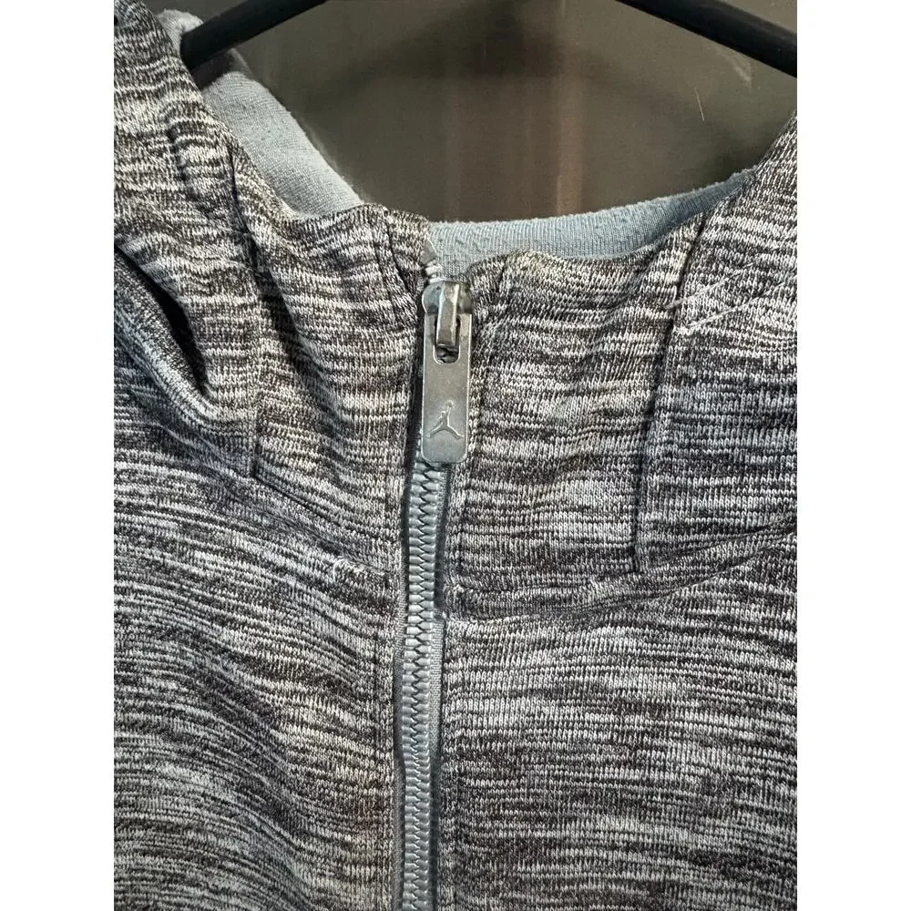 Grey Hooded Jacket - Air Jordan - L